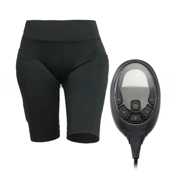 Premium EMS Muscle Stimulation Massage Pants for Weight Loss and Leg Shaping, USB Rechargeable Slimming Yoga Shorts with 6 Modes and Washable Material