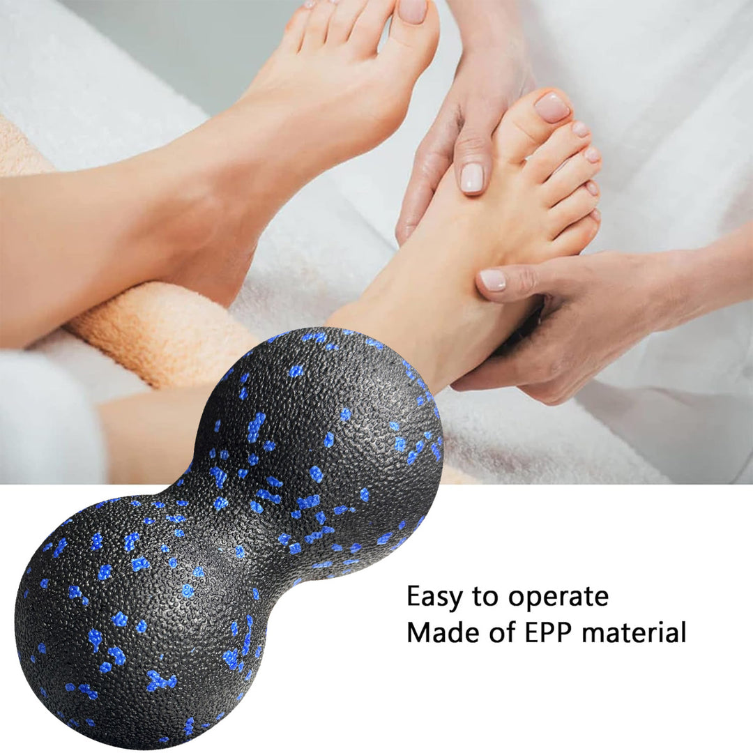 Premium EPP Fascia Massage Foam Rollers & Fitness Balls Set for Deep Tissue, Trigger Point Relief, Muscle Recovery, Yoga Column, and Core Strengthening, High-Density Lacrosse Balls for Back, Neck & Leg Soreness