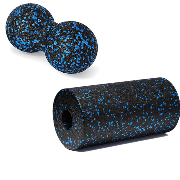 Premium EPP Fascia Massage Foam Rollers & Fitness Balls Set for Deep Tissue, Trigger Point Relief, Muscle Recovery, Yoga Column, and Core Strengthening, High-Density Lacrosse Balls for Back, Neck & Leg Soreness
