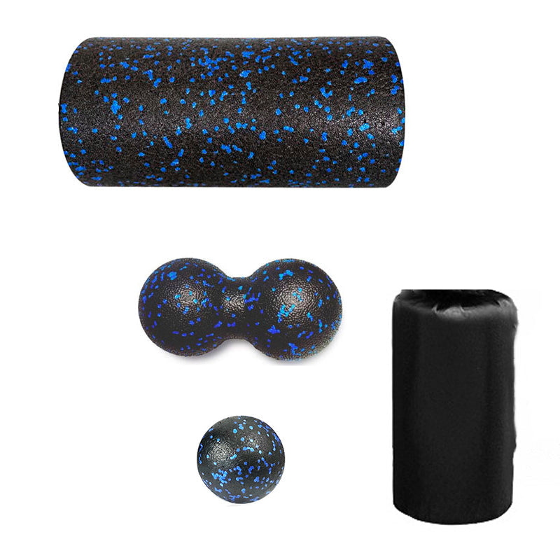 Premium EPP Fascia Massage Foam Rollers & Fitness Balls Set for Deep Tissue, Trigger Point Relief, Muscle Recovery, Yoga Column, and Core Strengthening, High-Density Lacrosse Balls for Back, Neck & Leg Soreness