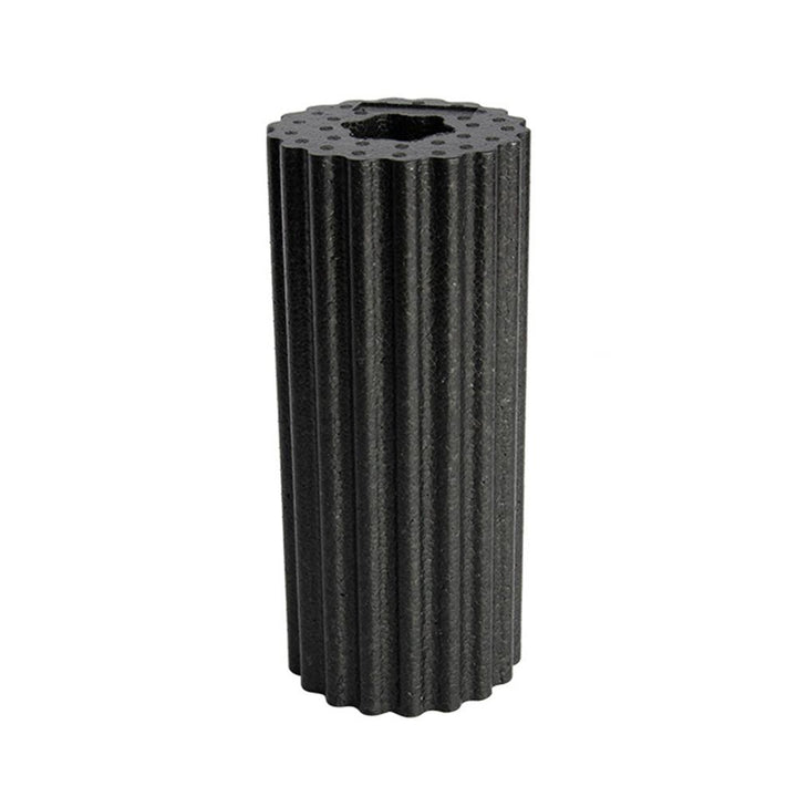 Premium EPP Foam Roller for Muscle Relaxation, Yoga Column, High Hardness, Hollow Shaft, Lean Leg Fitness, Plum Shaped Design, Smooth Surface, Black & Red, 30x15x15cm
