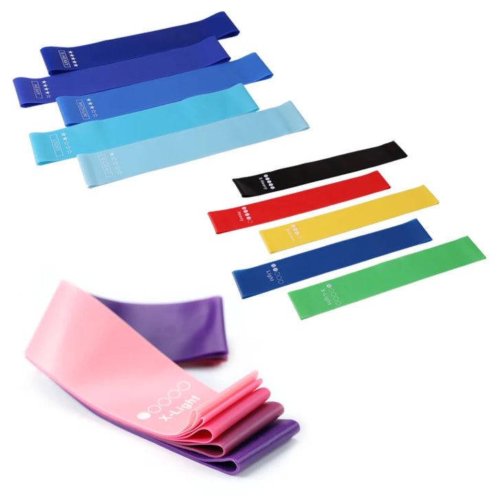 Premium Elastic Resistance Loop Bands – Yoga & Fitness Training Bands for Strength, Cardio and Flexibility Exercises