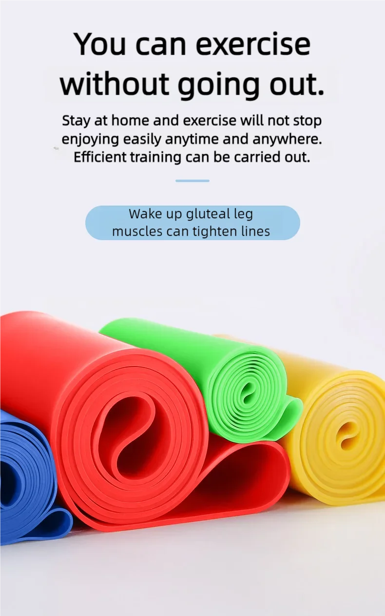 Premium Elastic Resistance Loop Bands – Yoga & Fitness Training Bands for Strength, Cardio and Flexibility Exercises