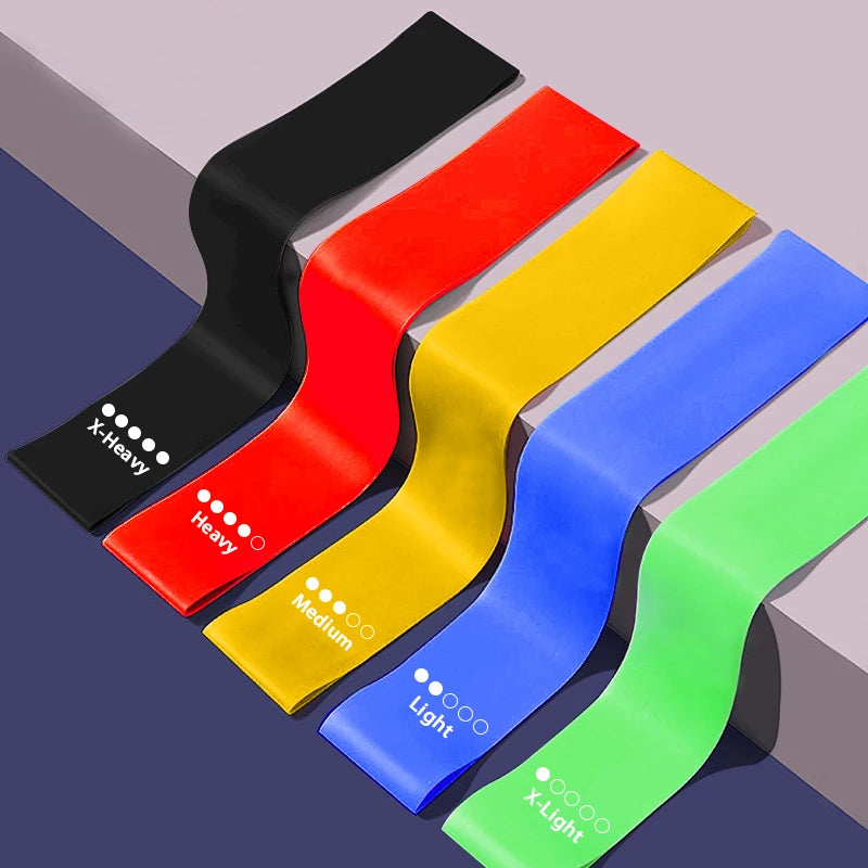 Premium Elastic Resistance Loop Bands – Yoga & Fitness Training Bands for Strength, Cardio and Flexibility Exercises
