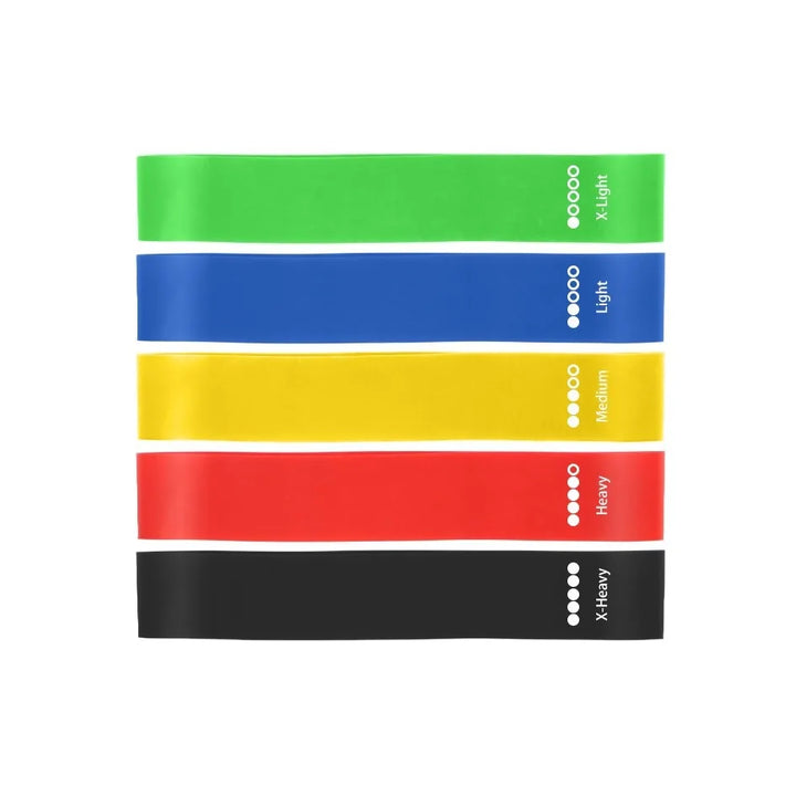 Premium Elastic Resistance Loop Bands – Yoga & Fitness Training Bands for Strength, Cardio and Flexibility Exercises