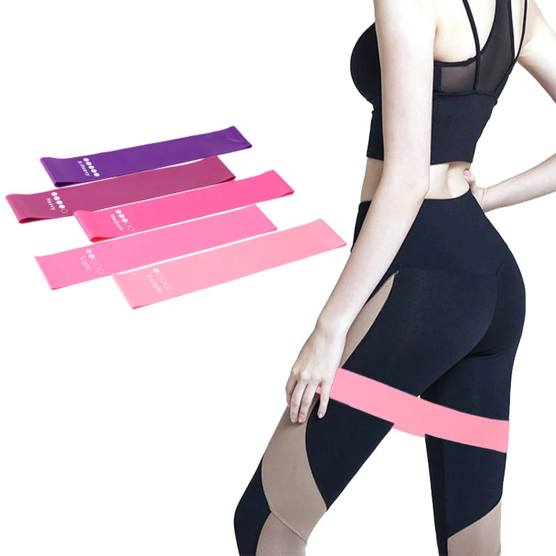 Premium Elastic Resistance Loop Bands – Yoga & Fitness Training Bands for Strength, Cardio and Flexibility Exercises