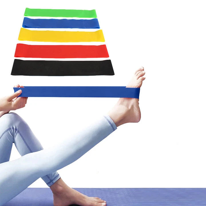 Premium Elastic Resistance Loop Bands – Yoga & Fitness Training Bands for Strength, Cardio and Flexibility Exercises