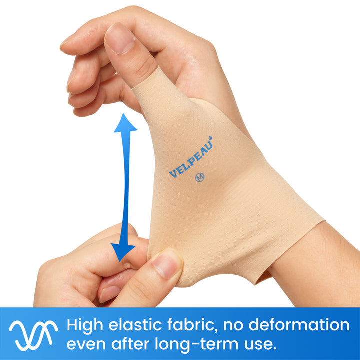 Premium Elastic Thumb Support Brace for Arthritis & Tendonitis Pain Relief, Splashproof Compression Sleeve for Daily Use, Soft Lightweight Design for Computer Use, Cooking, Gardening & Sports – 2 PCS, Fits Left & Right Hands