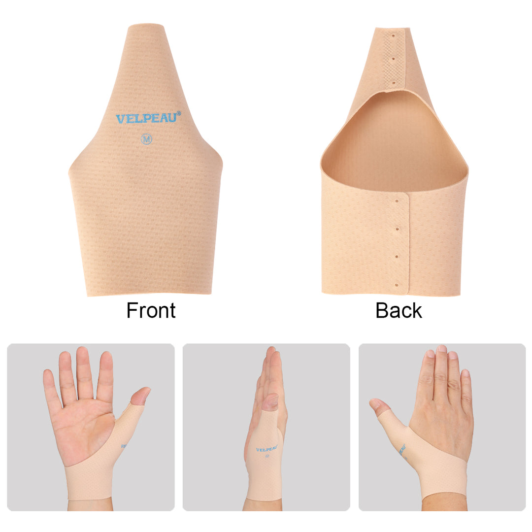 Premium Elastic Thumb Support Brace for Arthritis & Tendonitis Pain Relief, Splashproof Compression Sleeve for Daily Use, Soft Lightweight Design for Computer Use, Cooking, Gardening & Sports – 2 PCS, Fits Left & Right Hands