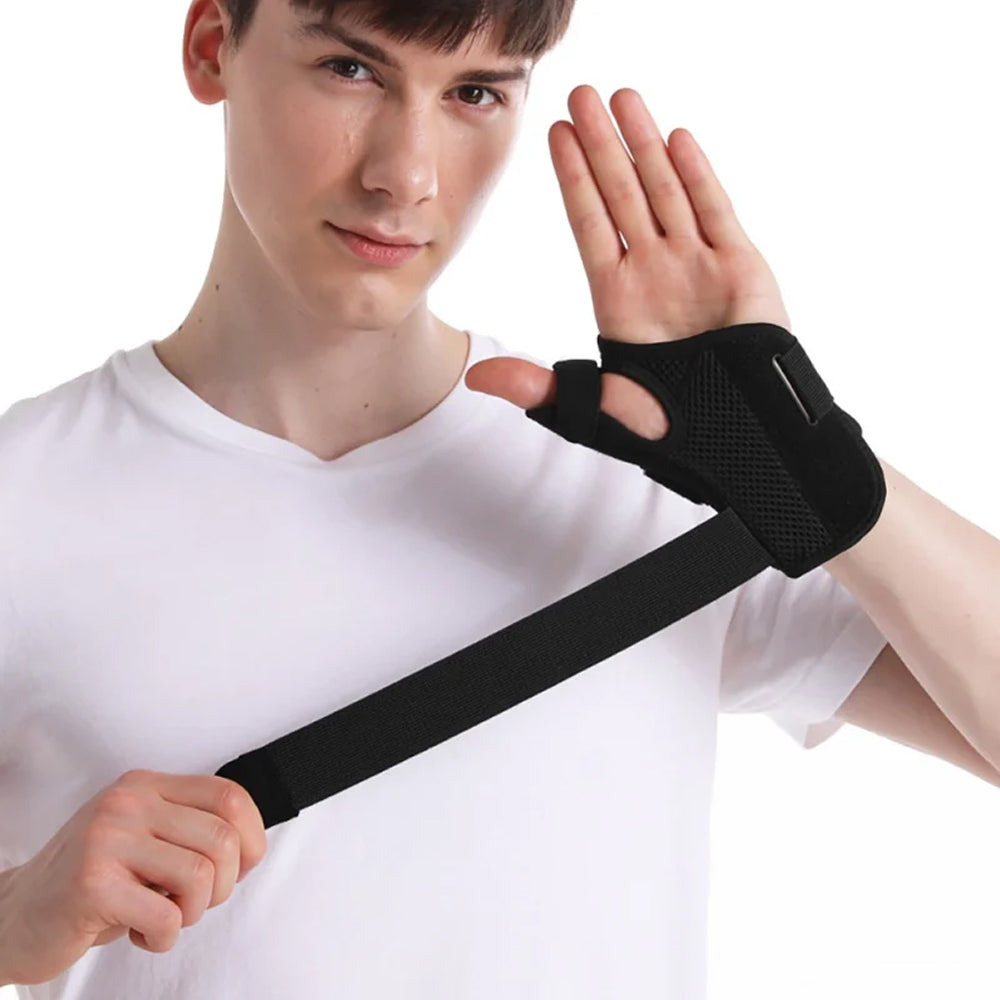 Premium Elastic Thumb Support Brace for Arthritis & Tendonitis Pain Relief, Splashproof Compression Sleeve for Daily Use, Soft Lightweight Design for Computer Use, Cooking, Gardening & Sports – 2 PCS, Fits Left & Right Hands