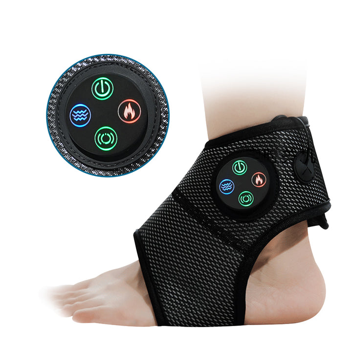 Premium Electric Ankle Massager for Pain Relief - Air Compression Foot Massager with Adjustable Intensity, USB Rechargeable, Lightweight Ankle Brace for Relaxation and Health Care