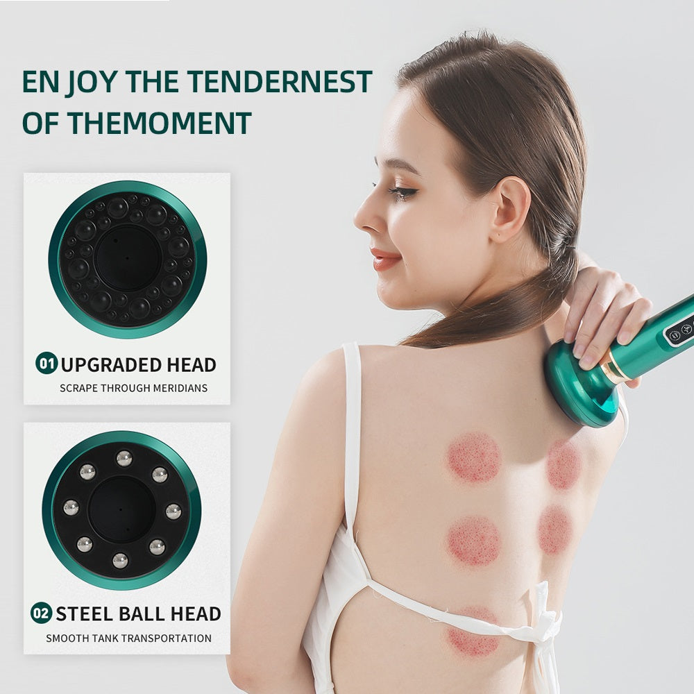 Premium Electric Cupping Massager - 12-Level Vacuum Suction, Infrared Heating, Anti-Cellulite, Body Slimming Therapy, Pain-Free Gua Sha & Scraping