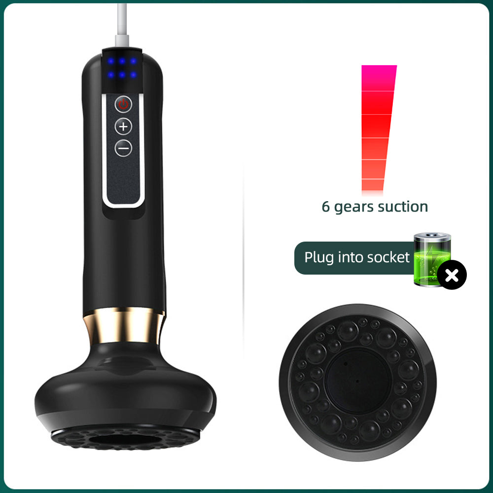 Premium Electric Cupping Massager - 12-Level Vacuum Suction, Infrared Heating, Anti-Cellulite, Body Slimming Therapy, Pain-Free Gua Sha & Scraping