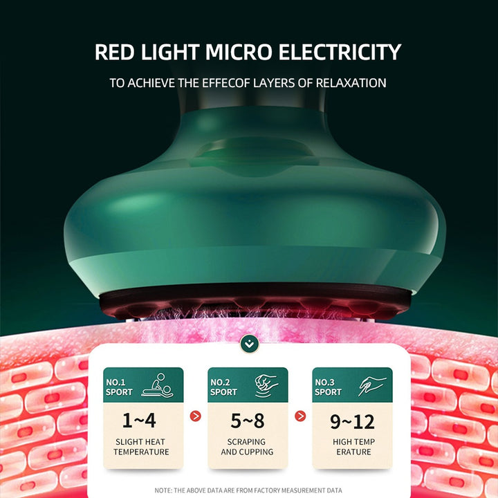Premium Electric Cupping Massager - 12-Level Vacuum Suction, Infrared Heating, Anti-Cellulite, Body Slimming Therapy, Pain-Free Gua Sha & Scraping