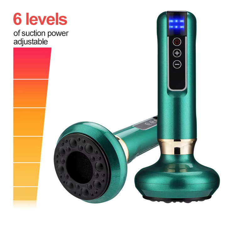 Premium Electric Cupping Massager - 12-Level Vacuum Suction, Infrared Heating, Anti-Cellulite, Body Slimming Therapy, Pain-Free Gua Sha & Scraping