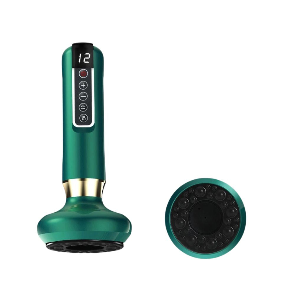 Premium Electric Cupping Massager - 12-Level Vacuum Suction, Infrared Heating, Anti-Cellulite, Body Slimming Therapy, Pain-Free Gua Sha & Scraping