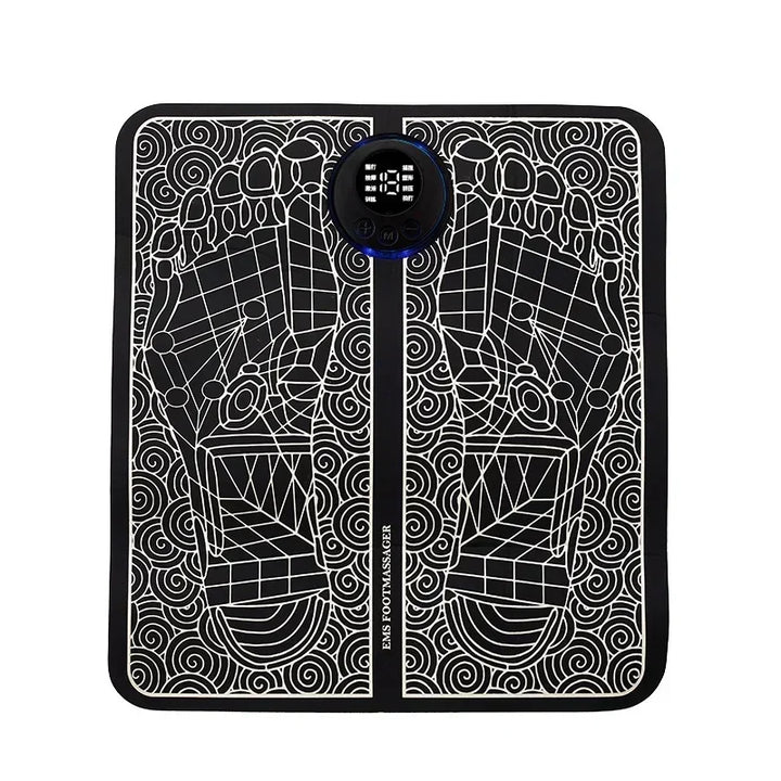 Premium Electric EMS Foot Massager Pad with Remote Control - Acupoint Stimulation, Pain Relief, Muscle Relaxation, 8 Modes, 19 Intensity Levels, Portable Massage Mat for Feet & Legs