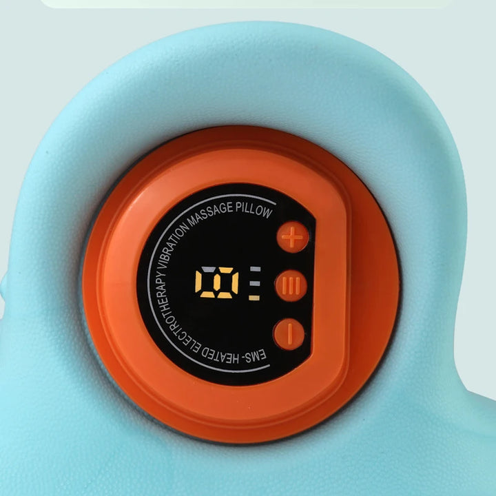 Premium Electric EMS Neck Massager with Heated Neck Stretcher, Vibration and Infrared Airbag Cervical Spine Support for Pain Relief and Cervical Repair Therapy