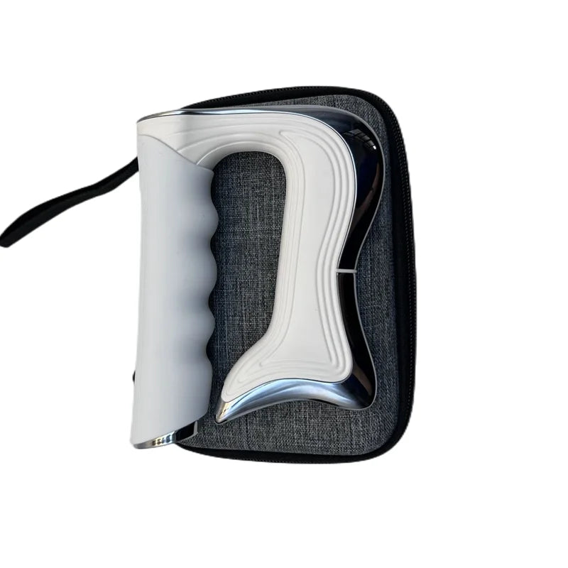 Premium Electric Fascia Massager with NMES Muscle Stimulation, Gua Sha Scraping Tool for Lymphatic Drainage & Pain Relief, Full Body Tissue Massage
