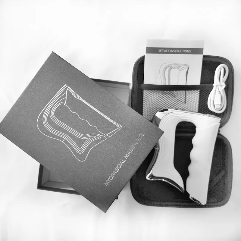 Premium Electric Fascia Massager with NMES Muscle Stimulation, Gua Sha Scraping Tool for Lymphatic Drainage & Pain Relief, Full Body Tissue Massage