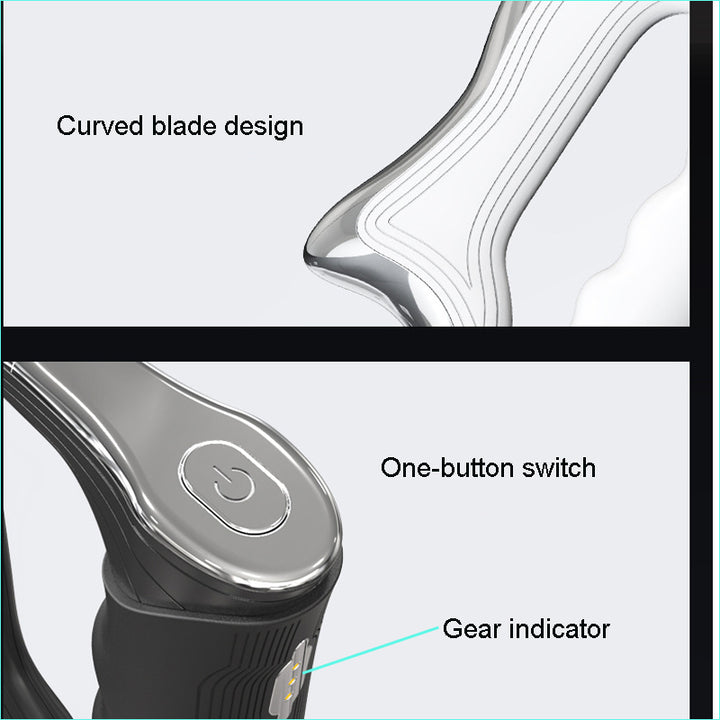 Premium Electric Fascia Massager with NMES Muscle Stimulation, Gua Sha Scraping Tool for Lymphatic Drainage & Pain Relief, Full Body Tissue Massage
