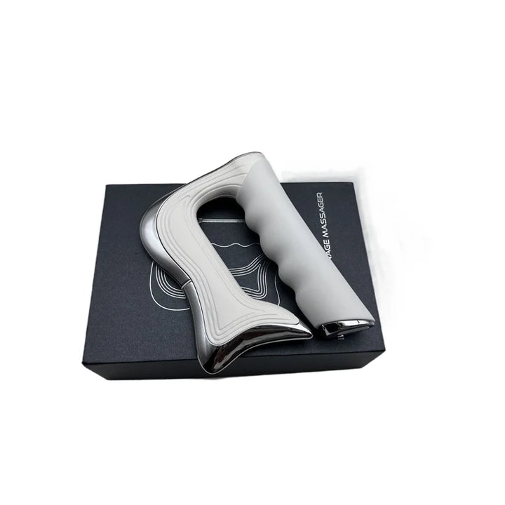 Premium Electric Fascia Massager with NMES Muscle Stimulation, Gua Sha Scraping Tool for Lymphatic Drainage & Pain Relief, Full Body Tissue Massage