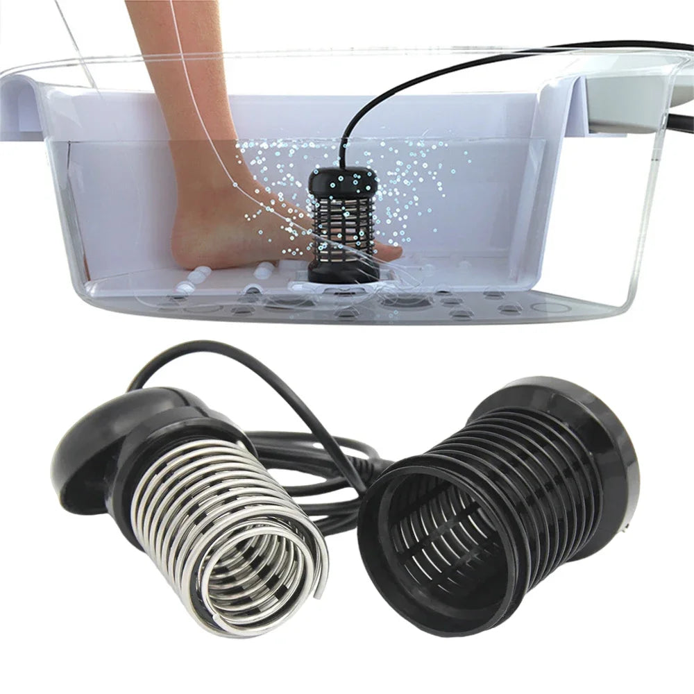 Premium Electric Foot Spa Massager – Mini Ionic Detox Bath with Vibrating Whirlpool & Pressotherapy, Aqua Cleanse for Relaxation and Foot Pain Relief