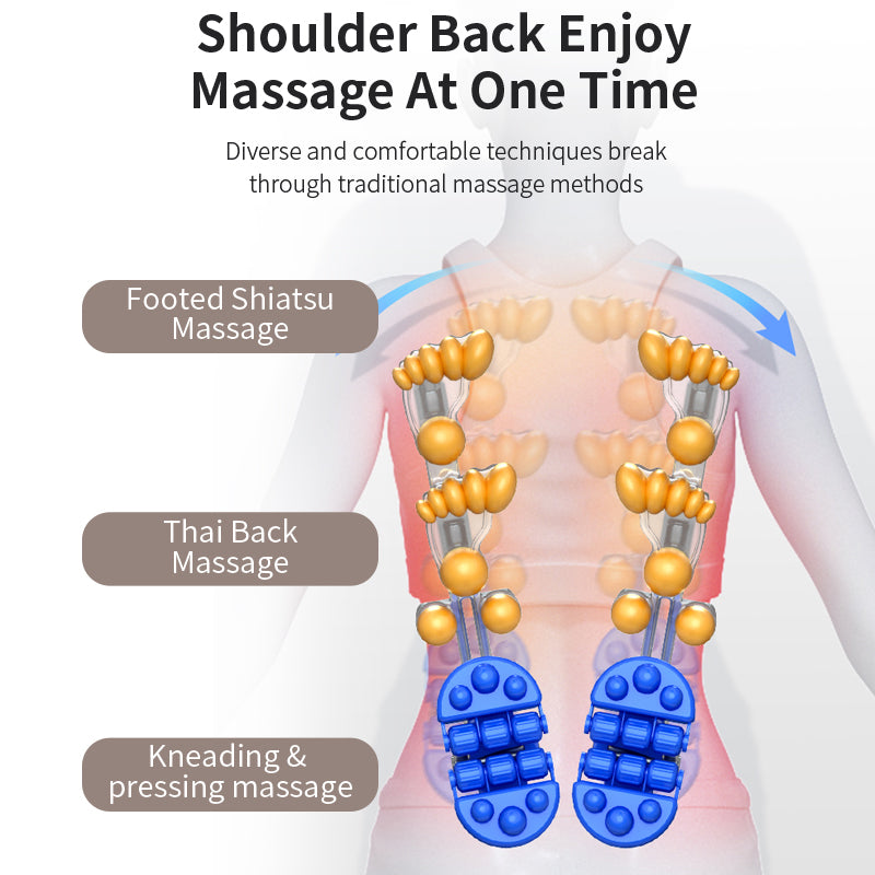 Premium Electric Full Body Massage Chair with Infrared Heating, Deep Kneading, Vibration, and Shiatsu for Neck, Back, Waist, and Legs - Adjustable Height, Easy Control, and Safety Features