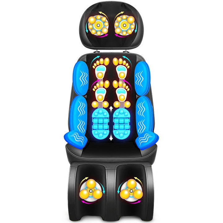 Premium Electric Full Body Massage Chair with Infrared Heating, Deep Kneading, Vibration, and Shiatsu for Neck, Back, Waist, and Legs - Adjustable Height, Easy Control, and Safety Features