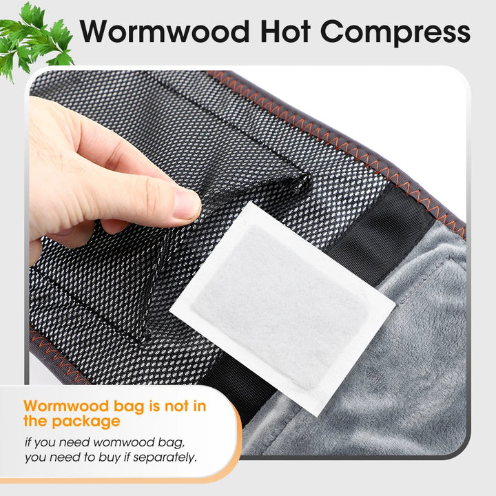 Premium Electric Heating Waist Massager Belt – Rechargeable Vibration Support Belt with Adjustable Heat Levels, Portable Relaxation Wrap
