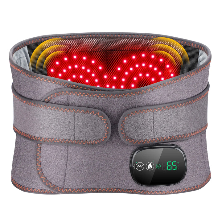 Premium Electric Heating Waist Massager Belt – Rechargeable Vibration Support Belt with Adjustable Heat Levels, Portable Relaxation Wrap