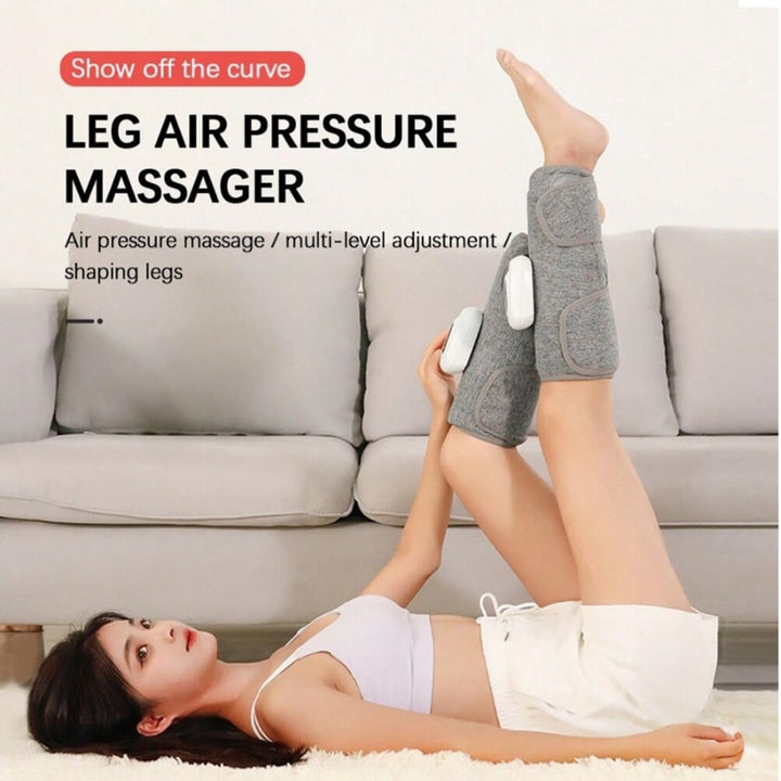 Premium Electric Leg Massager - Wireless, Rechargeable Air Compression Calf Massage for Muscle Relief & Relaxation | Health Care Device