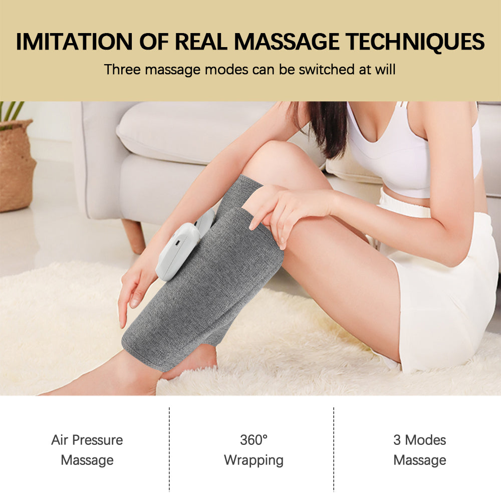 Premium Electric Leg Massager - Wireless, Rechargeable Air Compression Calf Massage for Muscle Relief & Relaxation | Health Care Device