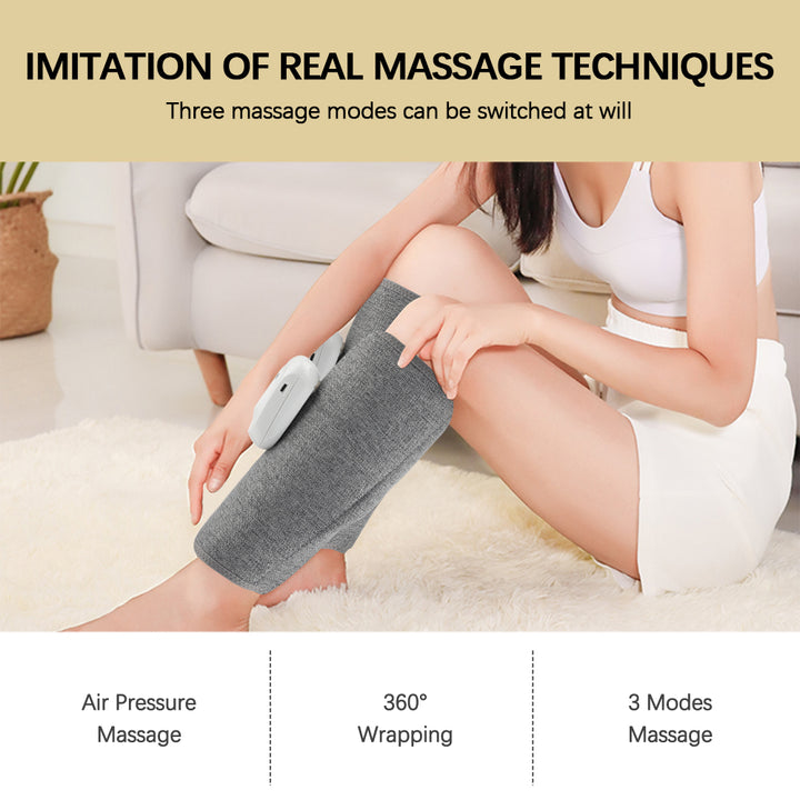 Premium Electric Leg Massager - Wireless, Rechargeable Air Compression Calf Massage for Muscle Relief & Relaxation | Health Care Device