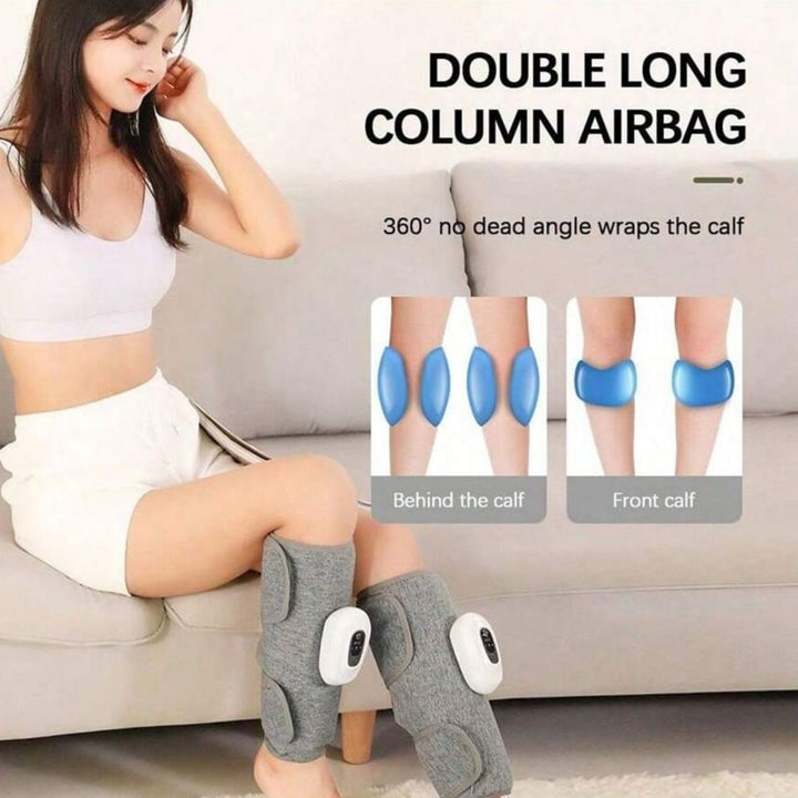 Premium Electric Leg Massager - Wireless, Rechargeable Air Compression Calf Massage for Muscle Relief & Relaxation | Health Care Device