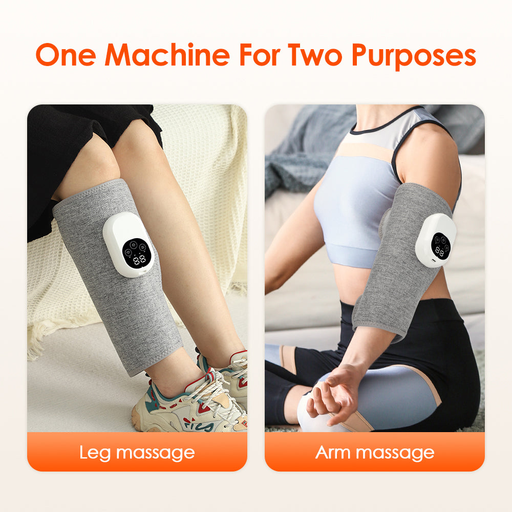 Premium Electric Leg Massager - Wireless, Rechargeable Air Compression Calf Massage for Muscle Relief & Relaxation | Health Care Device