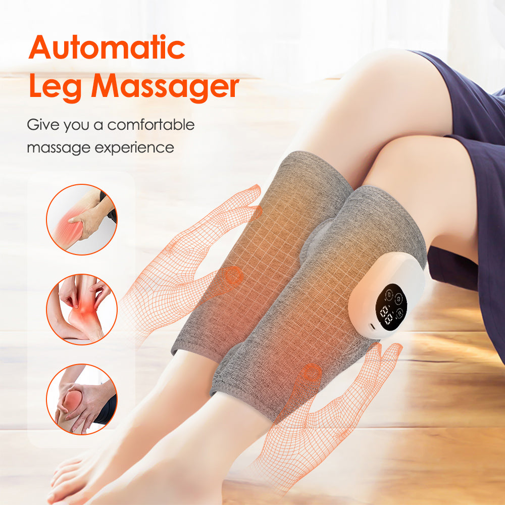 Premium Electric Leg Massager - Wireless, Rechargeable Air Compression Calf Massage for Muscle Relief & Relaxation | Health Care Device