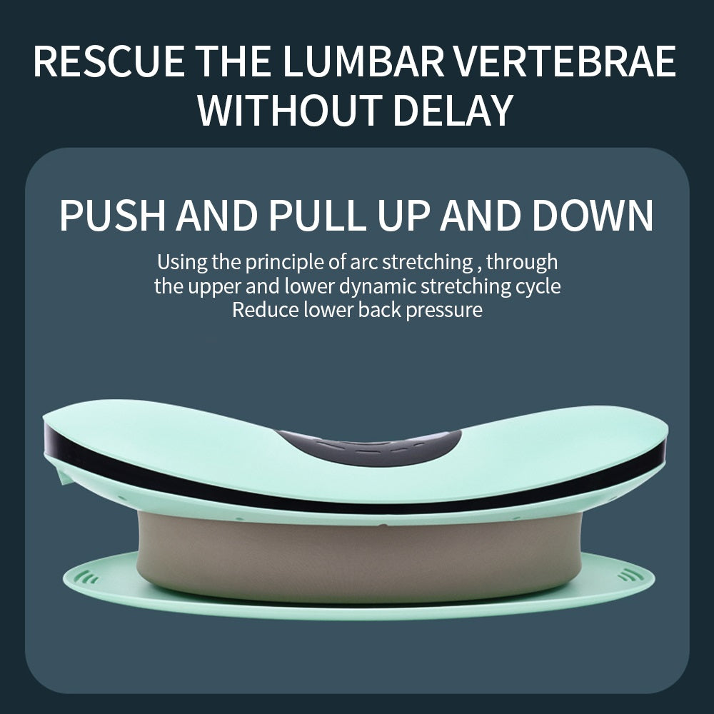 Premium Electric Lumbar Traction Device for Lower Back Pain Relief – Vibration & Thermal Therapy, Ergonomic Design, Adjustable Heat Modes, Portable Remote Contro