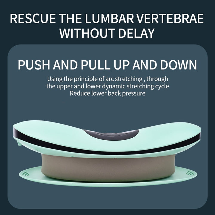 Premium Electric Lumbar Traction Device for Lower Back Pain Relief – Vibration & Thermal Therapy, Ergonomic Design, Adjustable Heat Modes, Portable Remote Contro