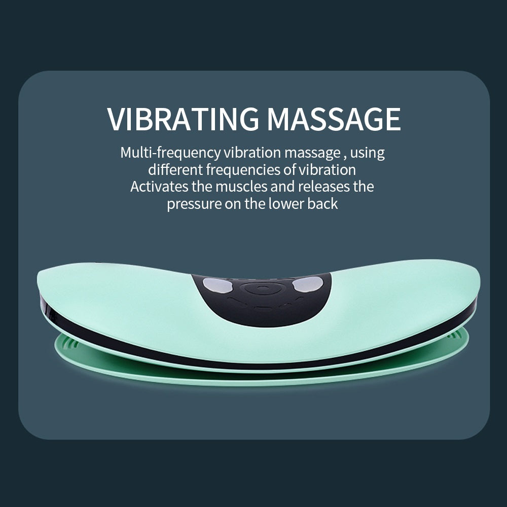 Premium Electric Lumbar Traction Device for Lower Back Pain Relief – Vibration & Thermal Therapy, Ergonomic Design, Adjustable Heat Modes, Portable Remote Contro