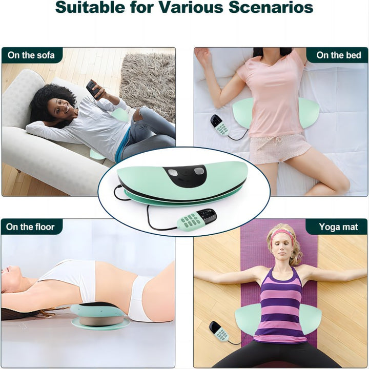 Premium Electric Lumbar Traction Device for Lower Back Pain Relief – Vibration & Thermal Therapy, Ergonomic Design, Adjustable Heat Modes, Portable Remote Contro