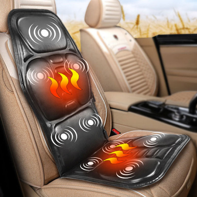 Premium Electric Massage Chair Cushion with Heating & Vibrator – 5-9 Vibration Zones, Adjustable Intensity & Temperature, Perfect for Car, Home & Office Pain Relief