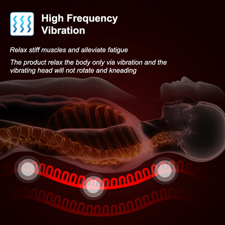 Premium Electric Massage Chair Cushion with Heating & Vibrator – 5-9 Vibration Zones, Adjustable Intensity & Temperature, Perfect for Car, Home & Office Pain Relief