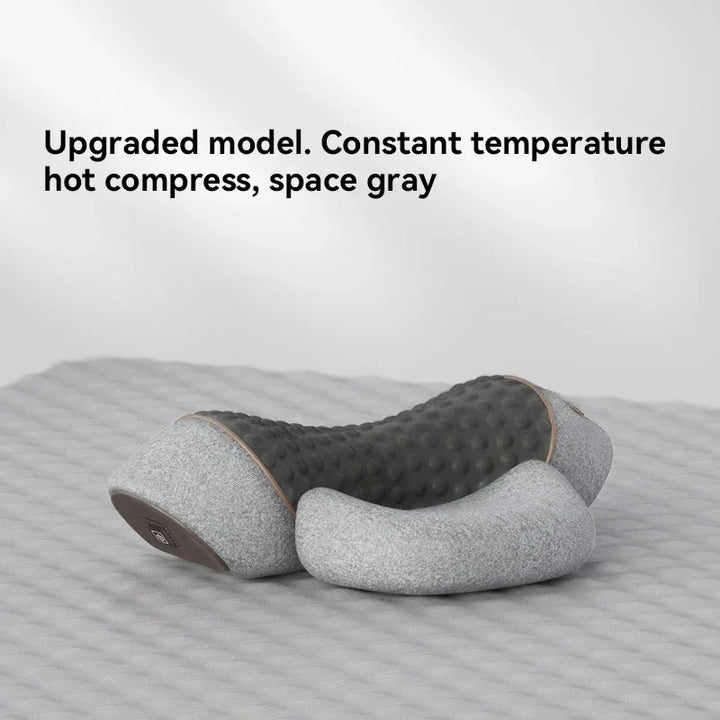 Premium Electric Neck Massager Pillow with Hot Compress & Vibration, Cervical Spine Support for Improved Sleep and Pain Relief, USB Rechargeable