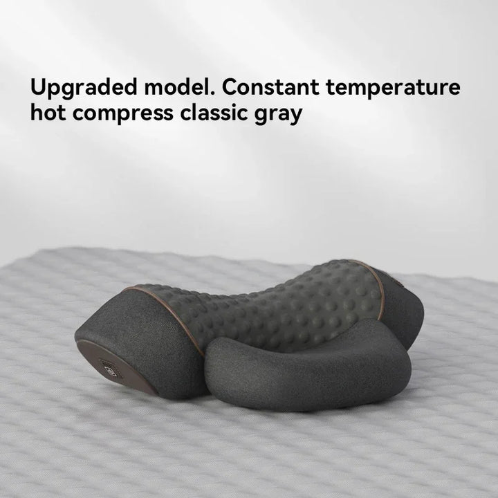 Premium Electric Neck Massager Pillow with Hot Compress & Vibration, Cervical Spine Support for Improved Sleep and Pain Relief, USB Rechargeable