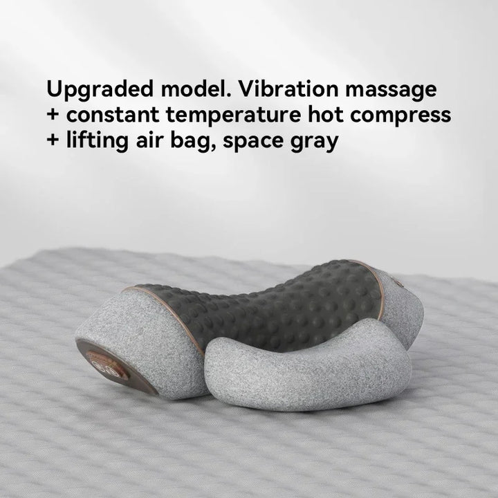 Premium Electric Neck Massager Pillow with Hot Compress & Vibration, Cervical Spine Support for Improved Sleep and Pain Relief, USB Rechargeable