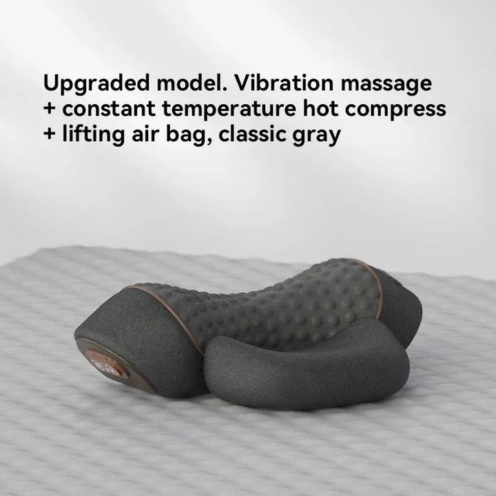 Premium Electric Neck Massager Pillow with Hot Compress & Vibration, Cervical Spine Support for Improved Sleep and Pain Relief, USB Rechargeable
