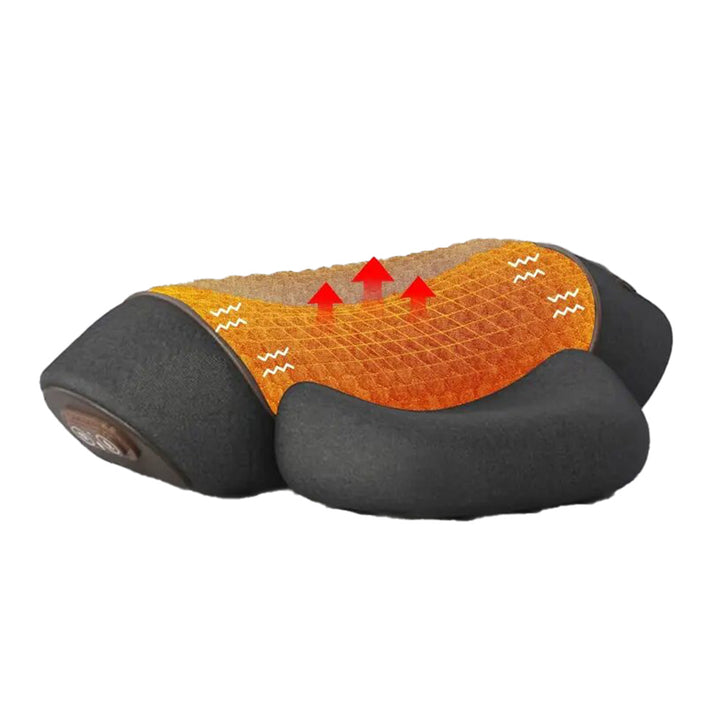 Premium Electric Neck Massager Pillow with Hot Compress & Vibration, Cervical Spine Support for Improved Sleep and Pain Relief, USB Rechargeable