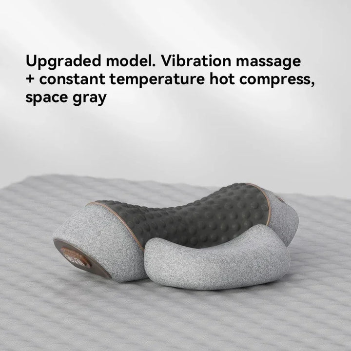 Premium Electric Neck Massager Pillow with Hot Compress & Vibration, Cervical Spine Support for Improved Sleep and Pain Relief, USB Rechargeable