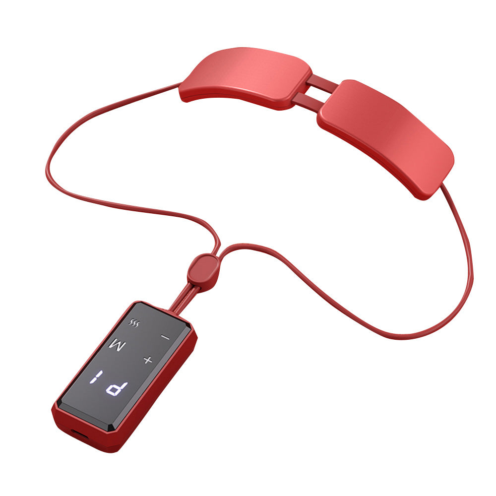 Premium Electric Neck Massager with Smart TENS+EMS Pulse, 6 Modes & 19 Intensity Levels, Lightweight Cervical Spine Relief for Neck Pain & Muscle Relaxation
